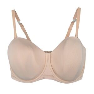 Wacoal Strapless Convertible Bra Beige‎ 38H Full Coverage Underwire